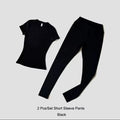 2 Piece Activewear Set Black