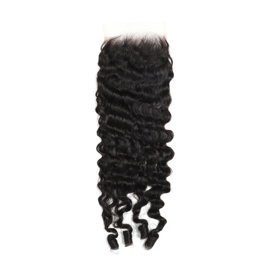 8A Grade Lace Closure Burmese Curly 1 piece