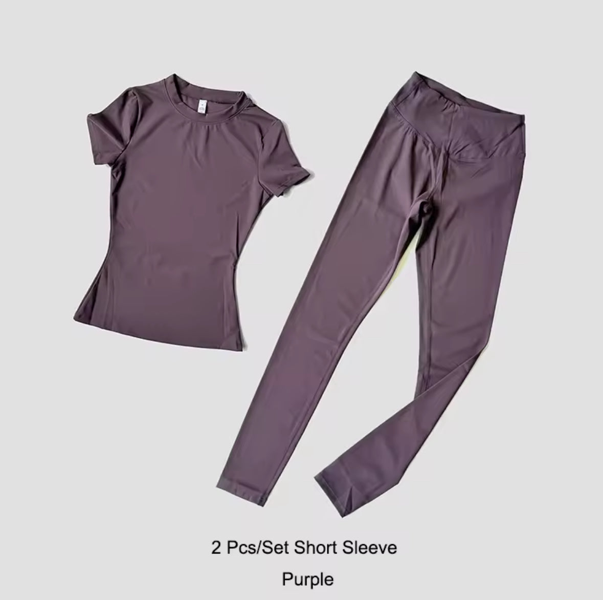 2 Piece Activewear Set Purple