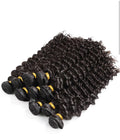 Grade 8A Virgin Hair Deep Wave 3 Bundle Deal 100% Unprocessed Human Hair Natural Black