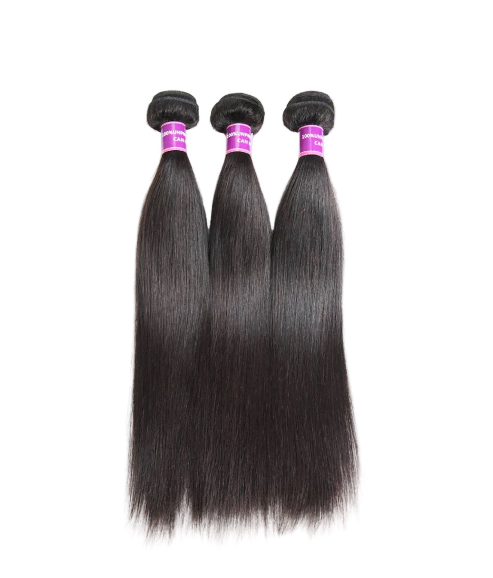 Grade 8A Virgin Hair Straight 3 Bundle Deal 100% Unprocessed Human Hair Natural Black