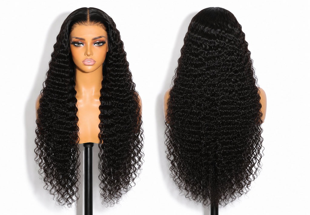 13*6 HD Lace Frontal Wig Human Hair Burmese Curly 1B