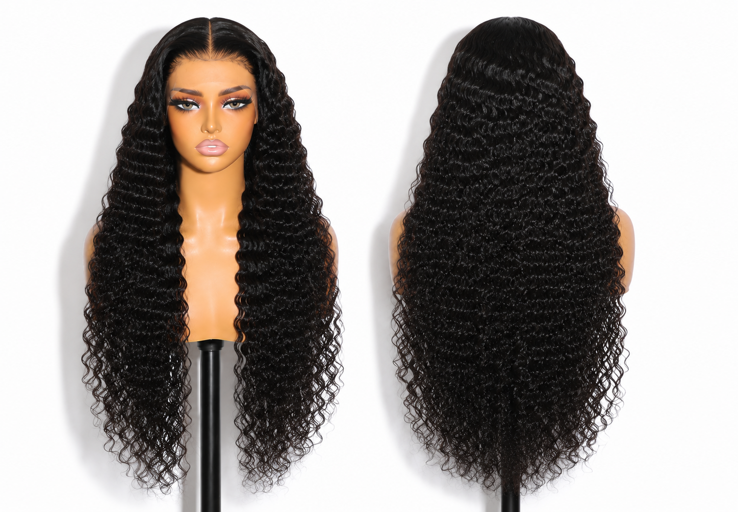 13*6 HD Lace Frontal Wig Human Hair Burmese Curly 1B